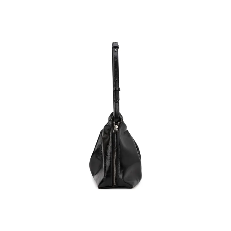 VENOF Cow Leather One Shoulder Crossbody Shoulder Bag Women's Hot Red/Black In The Moment/Cloudy White-7