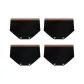 Solid Color Black 4 (4 Pack)
