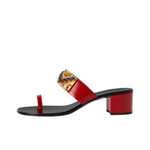 Giuseppe Zanotti Rhinestone embellished Block heel asfalto 0BU85 Women's
