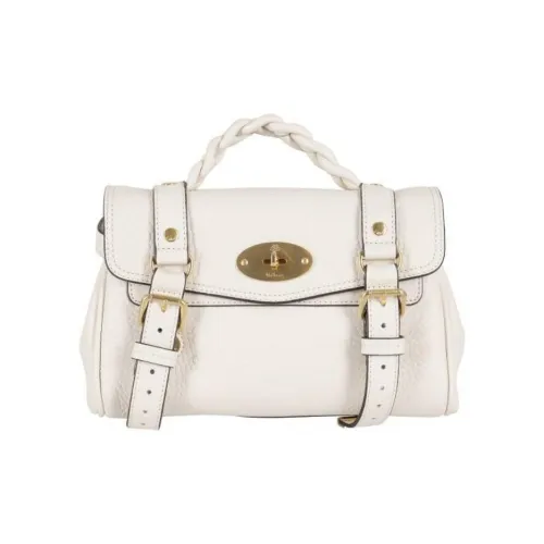 Mulberry Alexa Leather One Shoulder Handbag Mini Women's White