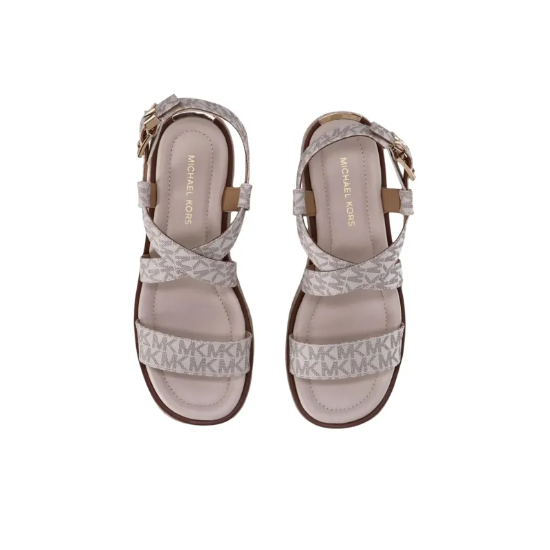 MICHAEL KORS Strap Sandals 4.4cm Women's Beige-3