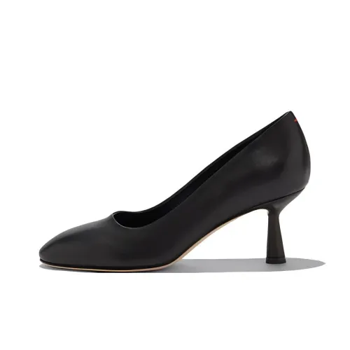Aeyde Giotta Flared Heel High Heels 6.5cm Women's Black