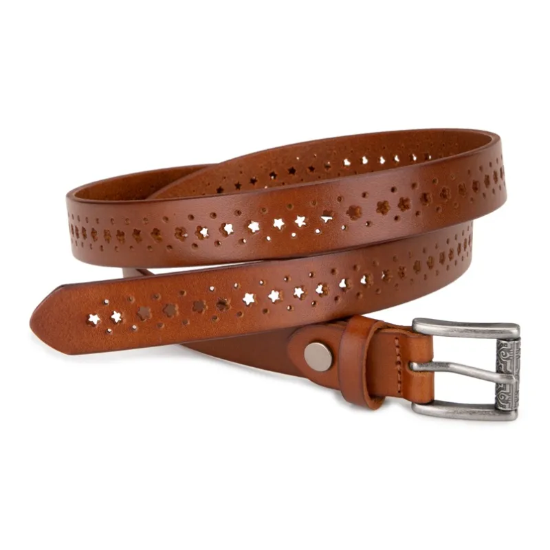 Cows Reign Top Grain Cow Leather Leather Belts Women's Width 2.4CM-6
