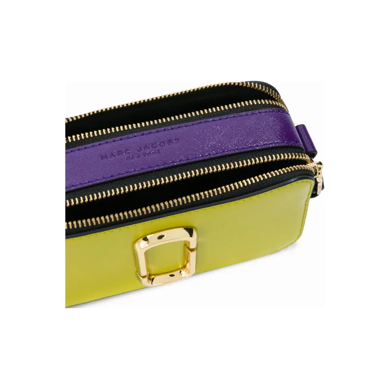 MARC JACOBS Leather Crossbody Bag Shoulder Bag Small Size Women's Yellow-3