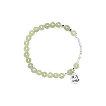 Gramda Hetian Jade Bracelets Green Jade Women's