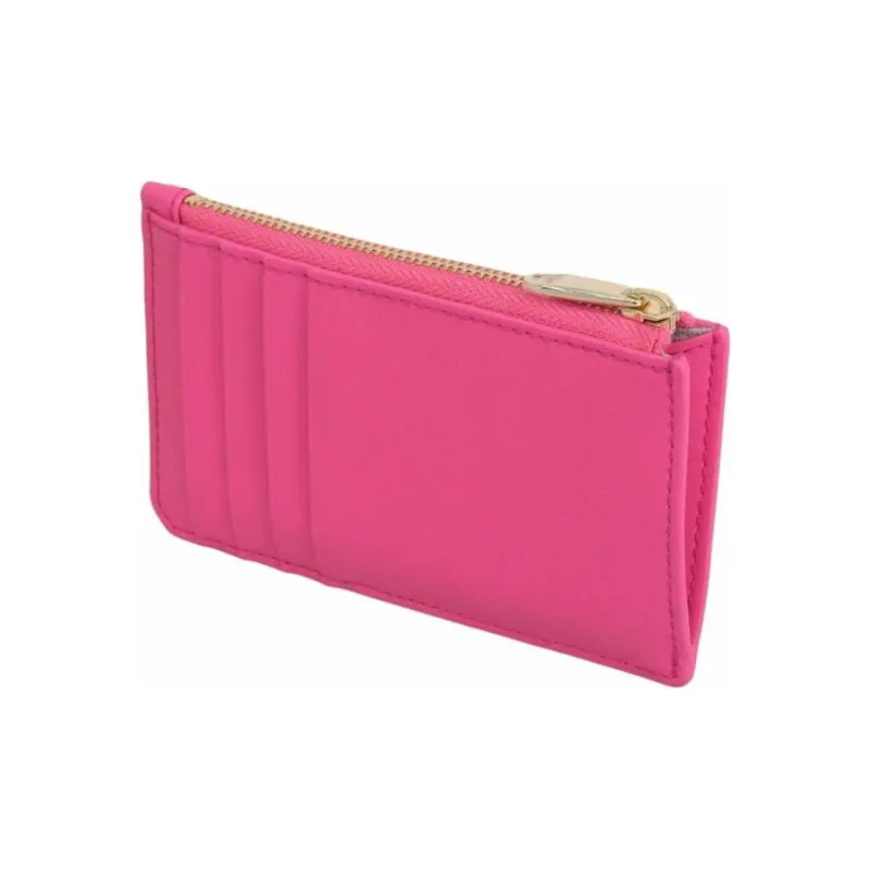 Furla Leather Card Holder Medium Size Women's Rose Red-2