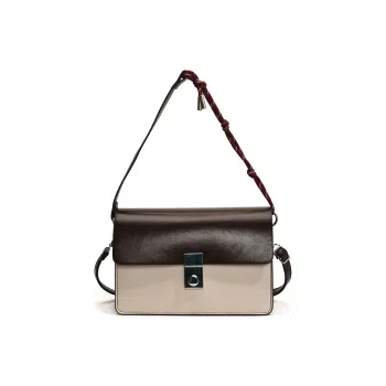 Meow In The Grass PU Shoulder Bag Regular Women's Coffee/Light Pink/Black