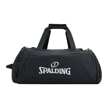 SPALDING Membrana Dermalis Handbag, Travel Bag, Basketball Bag, Independent Shoe Compartment Unisex Black