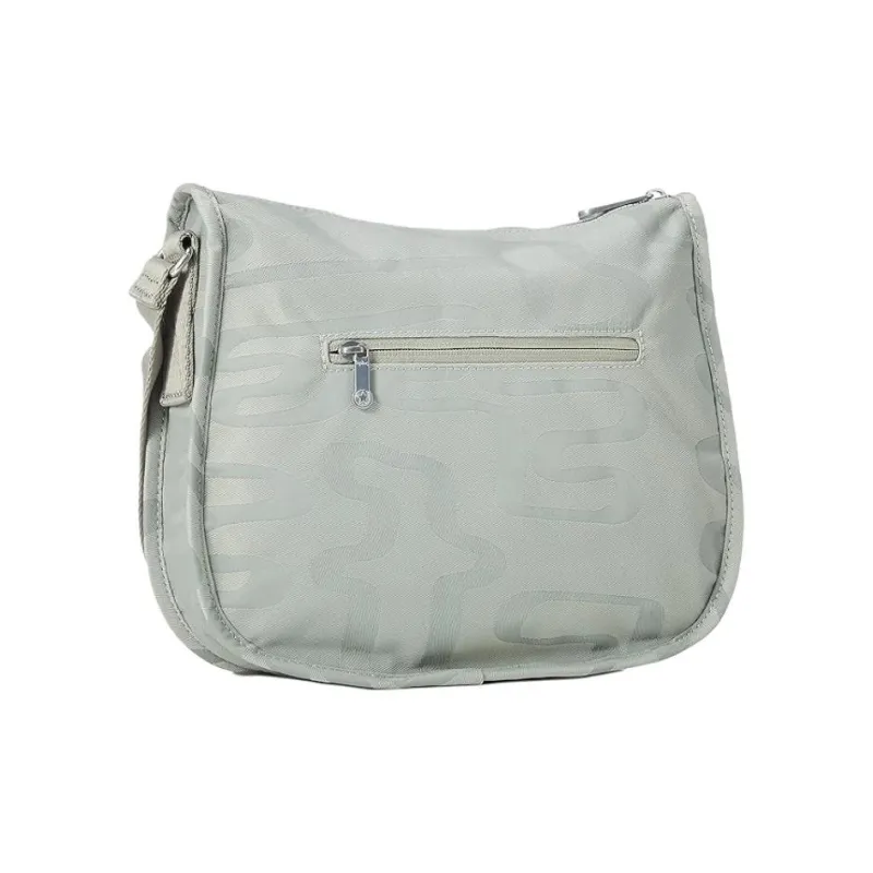 Kipling Nylon Crossbody Bag, Shoulder Bag Women's Silver Gray-1
