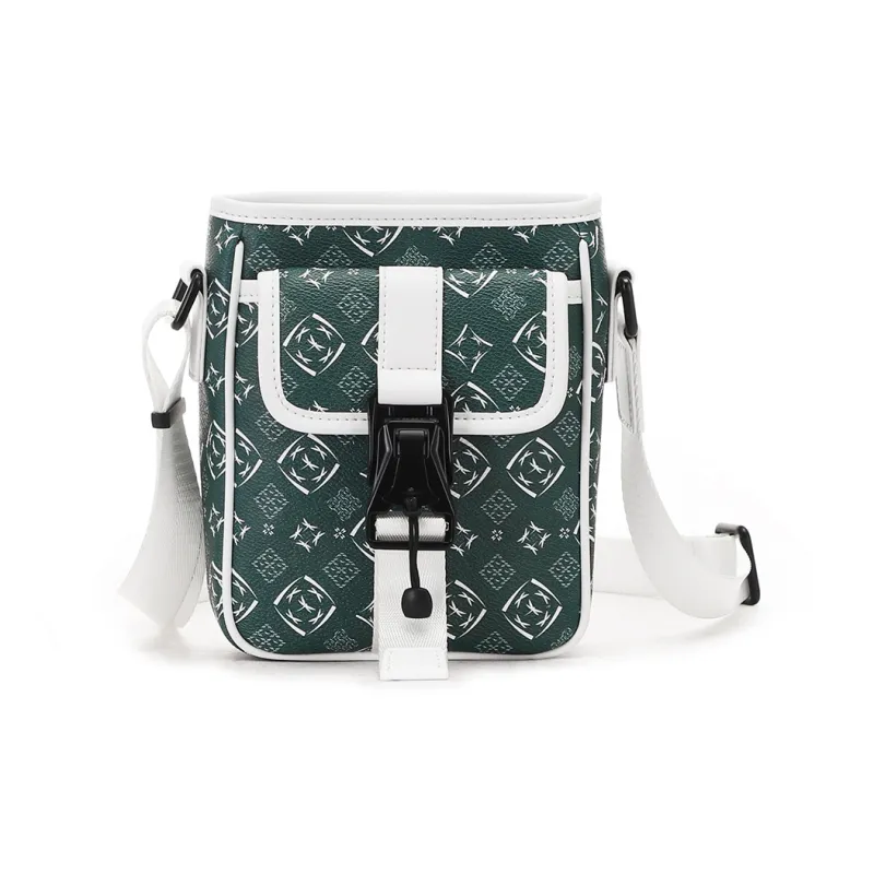 RED DRAGONFLY PVC Crossbody Bag Unisex Green-0