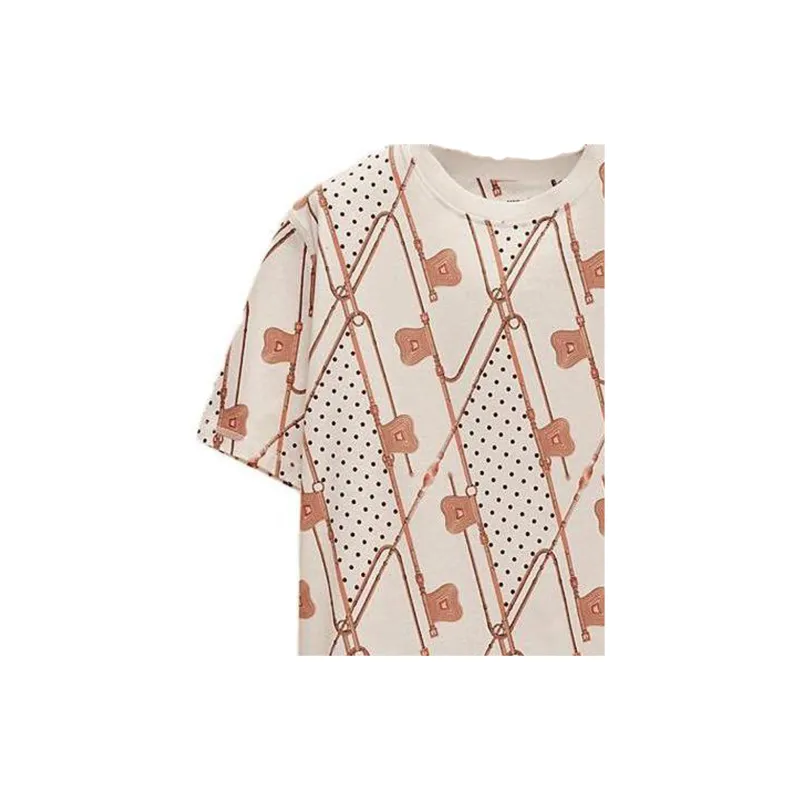 HERMES Short-Sleeved Dresses Women's White-2