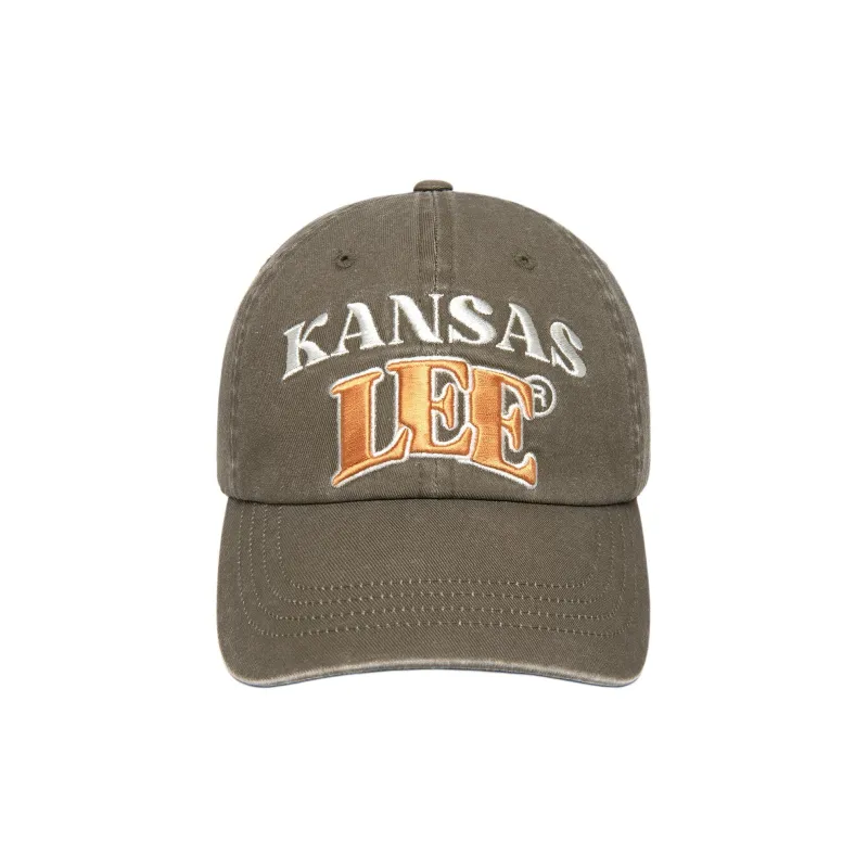 Lee Cotton Baseball Caps Unisex Khaki-1