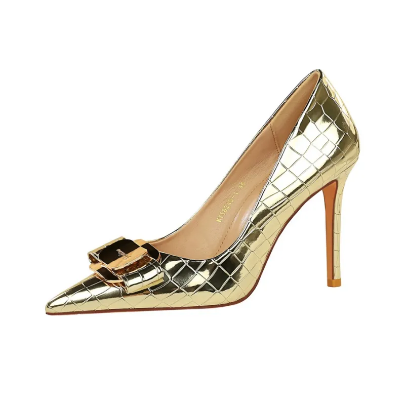 Dunnu Slim Heel High Heels 10CM Women's-13