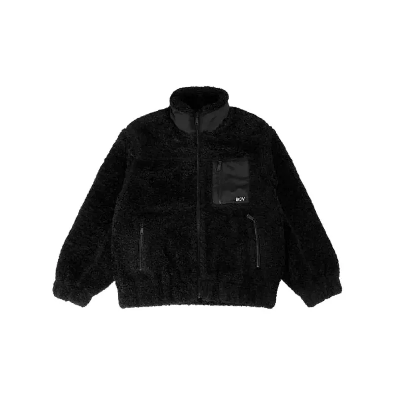 Boy London Velvet-feel Coat Unisex Black-0
