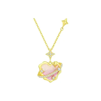 CHOW TAI KING S925 Silver Necklaces Women's
