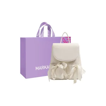 MARKANGARO PU Backpack Regular Women's Pink/White
