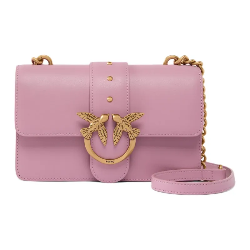 PINKO Polyamide Shoulder Bag Crossbody Bag Mini Women's Pink-0