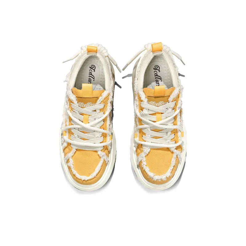 TCELLARS Abrasion Resistant Lightweight Breathable Height Increasing Low Top Skateboard Shoes Unisex-4