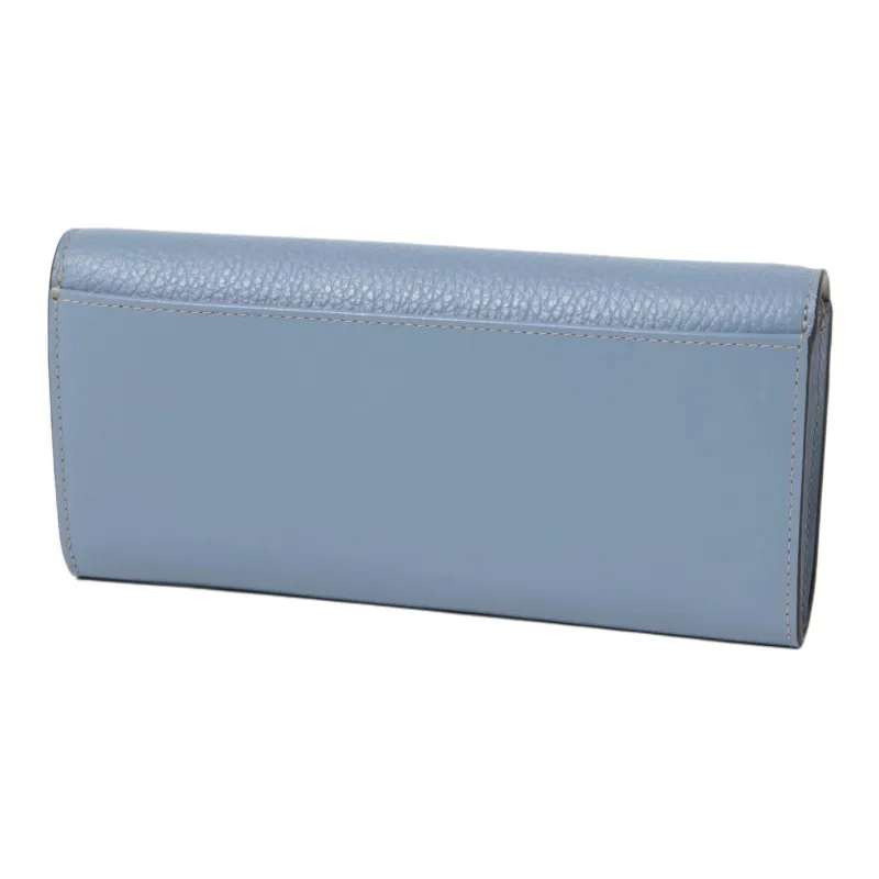 Furla Primula Leather Wallet Regular Women's Blue-2