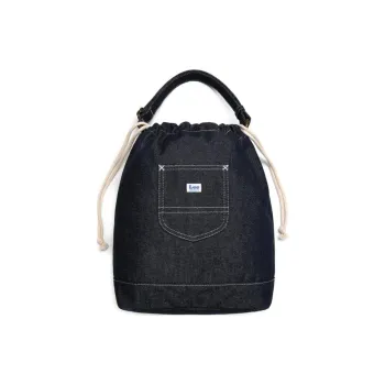 Lee Polyester Bucket Bag Handbag Women's Indigo