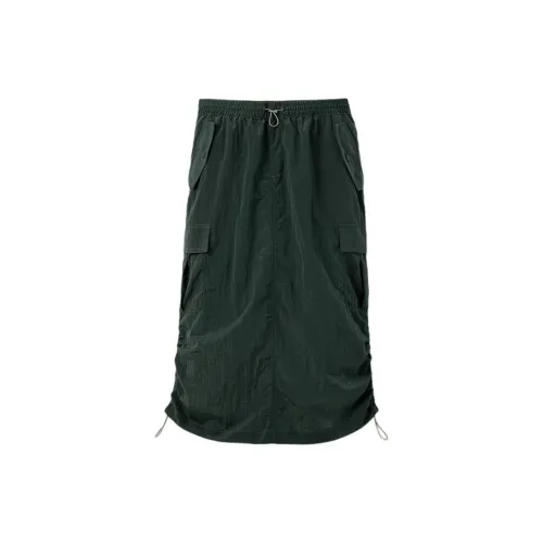 UGG SS25 Casual Long Skirts Women's Forest Green