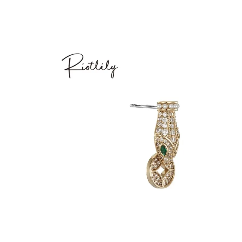 RiotLILY Synthetic Cubic Zirconia Hoop Earrings Drop Earrings Unisex-2