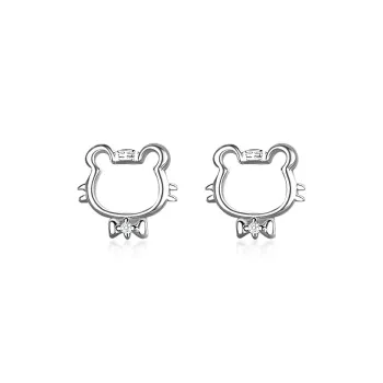 CENTURY&KINDLE S925 Silver Stud Earrings Women's