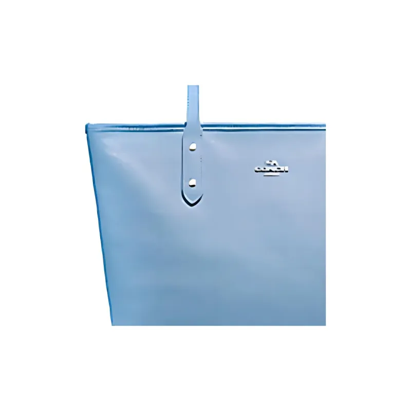 COACH City Zip Tote Cow Leather Tote Bag, Shopping Bag, Shoulder Bag Large Size Women's Lake Aqua Blue-2
