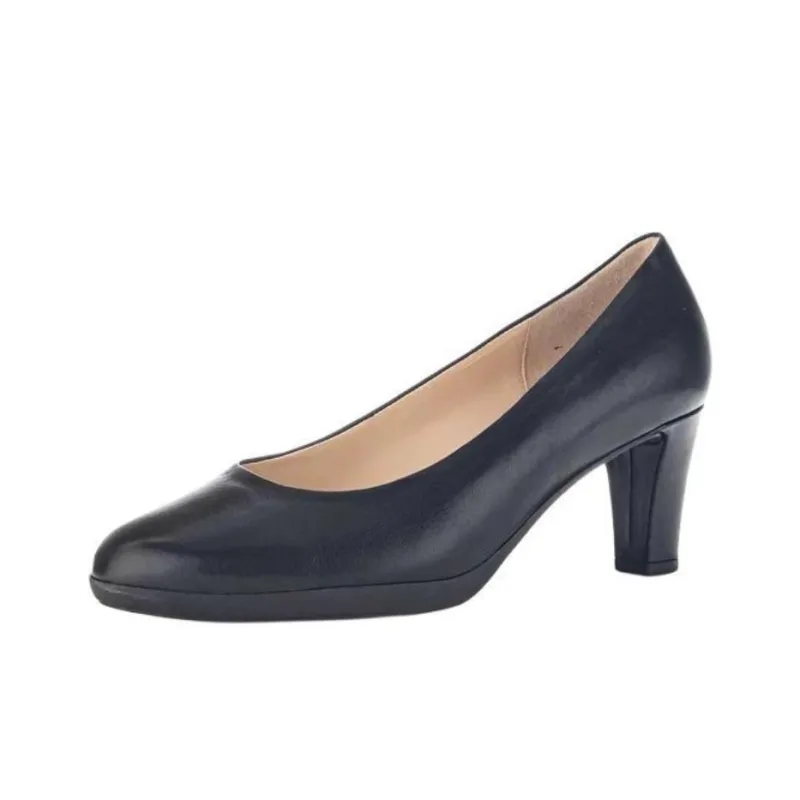 Gabor Fashion Chunky Heel High Heels 7cm Women's Black-2