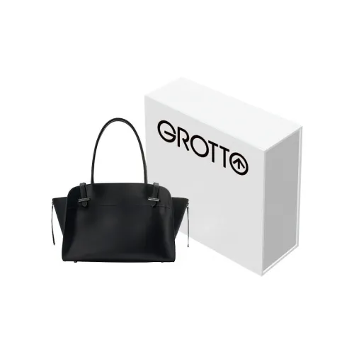 GROTTO 숄더백 클래식 블랙 L 남녀공용