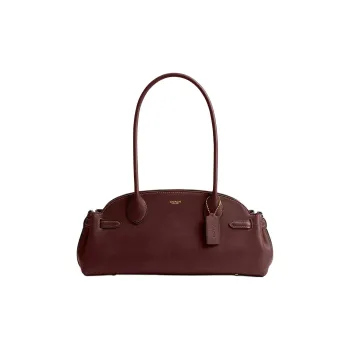 COACH Empire Carryall Vegetable Tanned Leather Handbag Large Size Women's Chestnut