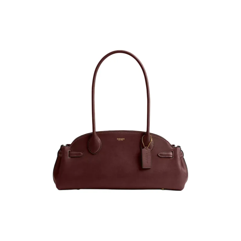 COACH Empire Carryall Vegetable Tanned Leather Handbag Large Size Women's Chestnut-0