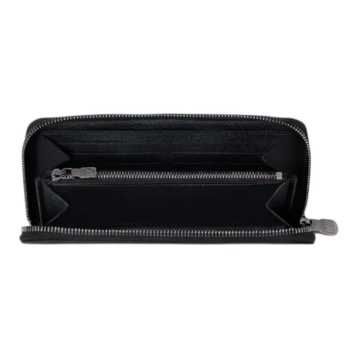 LOUIS VUITTON Monogram Eclipse Canvas Wallet Women's Gray-2