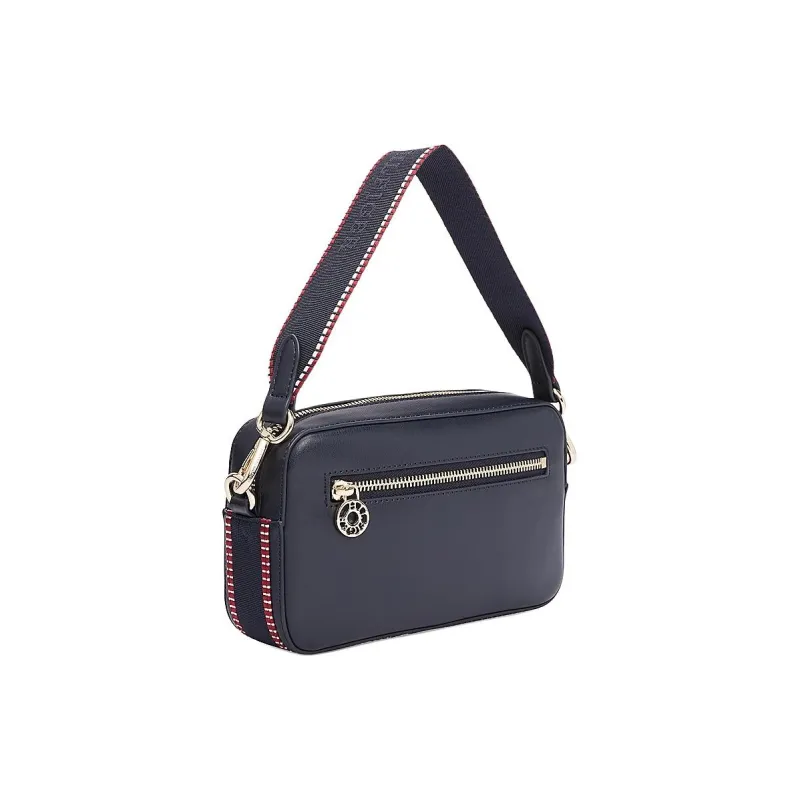 Tommy Hilfiger PU Shoulder Bag Women's Marine Blue-1
