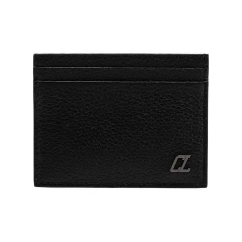 CL LUBOTING Calfskin Card Holder Men's Black