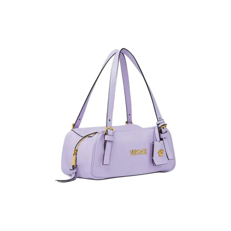 FANSIZHE Tag Lambskin Bowling Bag, Handbag, Shoulder Bag Regular Women's Light Purple-1