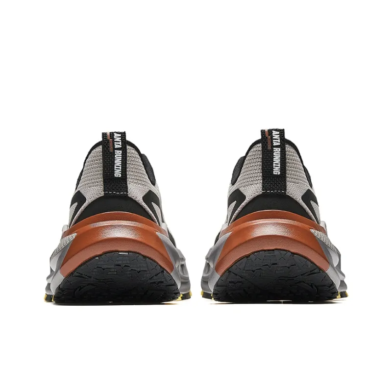 Anta Cushioning Wear-Resistant Rebound Low-Top Outdoor Shoes Men's Gray Black-3