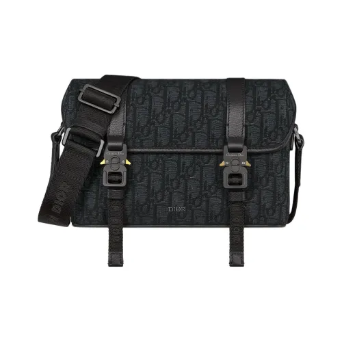 DIOR Hit The Road Cotton Shoulder Bag Regular Men's Black