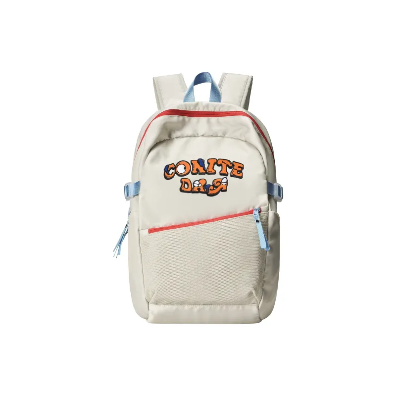 DRACONITE Polyester Student Backpack Regular Unisex Khaki-5