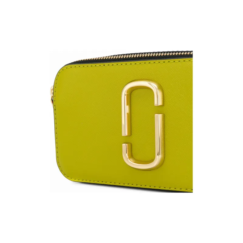 MARC JACOBS Leather Crossbody Bag Shoulder Bag Small Size Women's Yellow-2