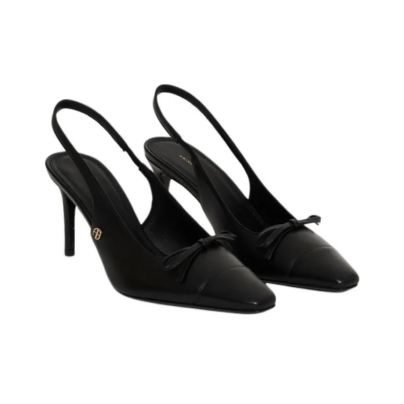 Anine Bing Freya Slim Heel High Heels 8cm Women's Black-2