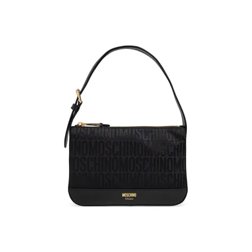 MOSCHINO Leather Shoulder Bag Women's Black