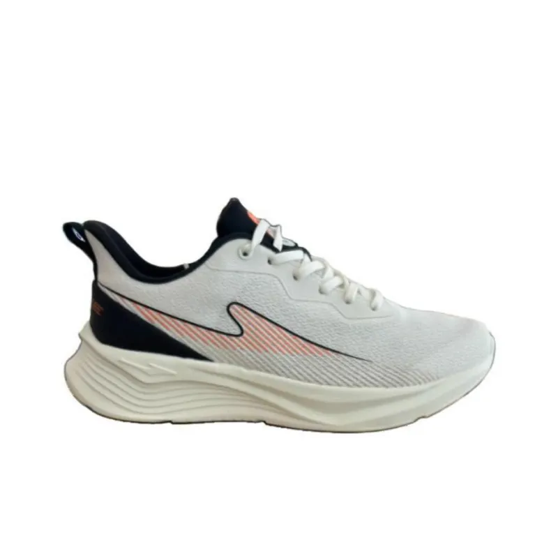 Erke Cushioning Lightweight Low Top Training Shoes Men's White Black-1