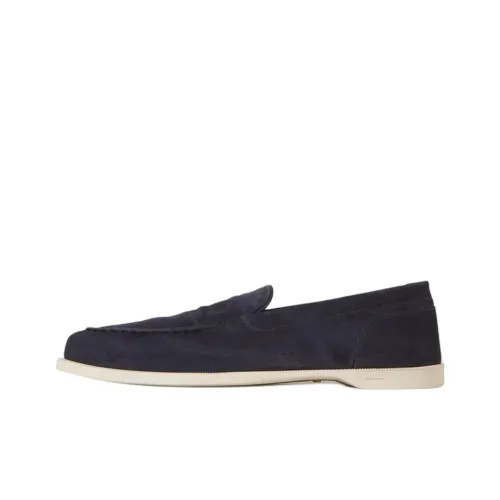 JOHN LOBB Loafers Men's Navy Blue