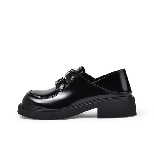 TOOMANYSHOES Little Twin Stars Loafers Women's Black