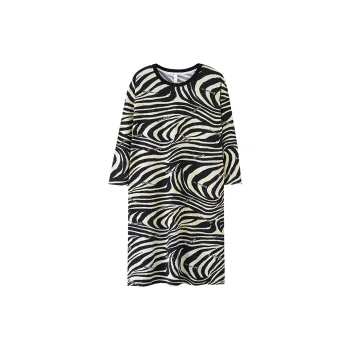 Pretty Lady Nightgown Women's Letter Zebra Print