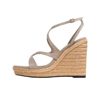 Jimmy Choo Ayla Strap Sandals 11cm Women's Gray
