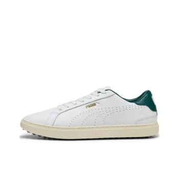 PUMA Anti Slip Wear Resistant Low Top Golf Shoes Men's White