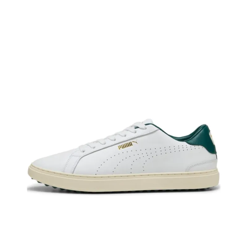 PUMA Anti Slip Wear Resistant Low Top Golf Shoes Men's White-0