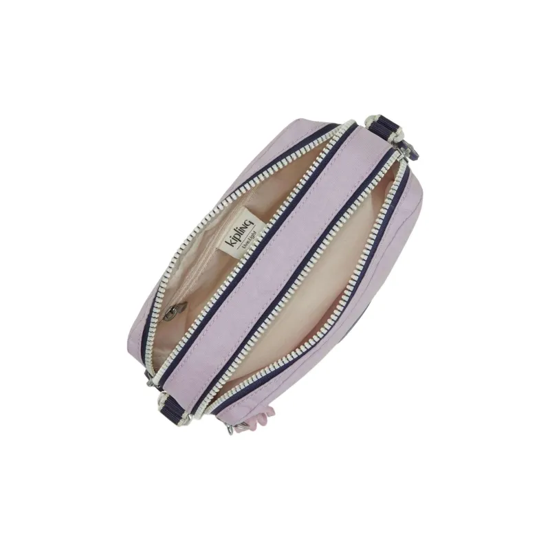 Kipling Polyamide Camera Bag, Shoulder Bag Small Size Women's Lilac Color-3